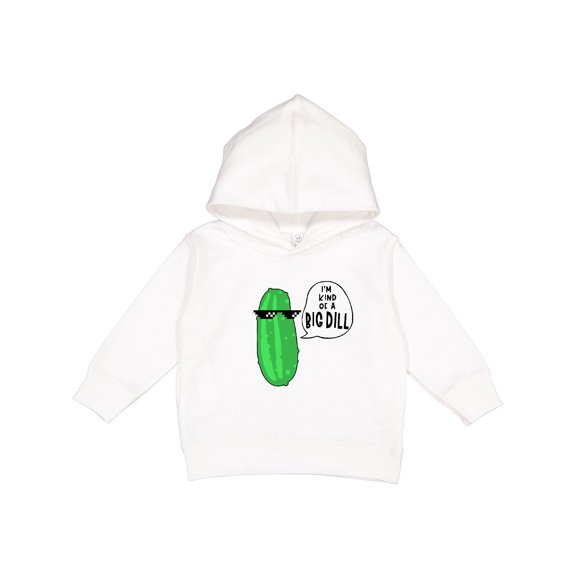 Inktastic I'm Kind of a Big Dill Pickle with Sunglasses Toddler Hoodie