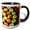 Black/White, variant on 3drose, an Apple a Day - Apple, Apples, Red Apples, Green Apples, Juicy Apples, Food, Fruit, 15oz Mug