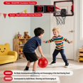 thumbnail image 4 of Aro de baloncesto Figbush para niños de 4 a 12 años, para colgar en la puerta, con puntuación, cuenta regresiva y música, ideal para Navidad., 4 of 7
