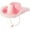 Pink, variant on 50% Off Clear! Hat With Feather Feather Brim Adult Size Cowboy Hat With Feathers For Women Baseball Caps (Black)