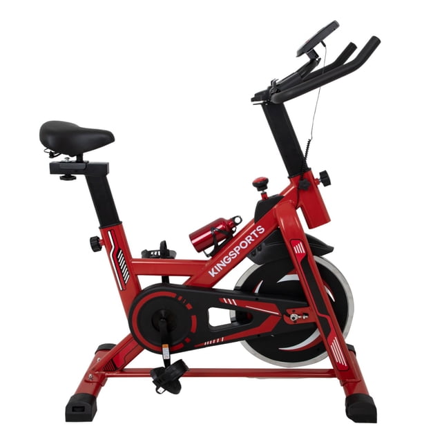 Bicicleta Fija 10 kg Estática Para Spinning Cardio Fitness Kingsports KINGBIFI10R