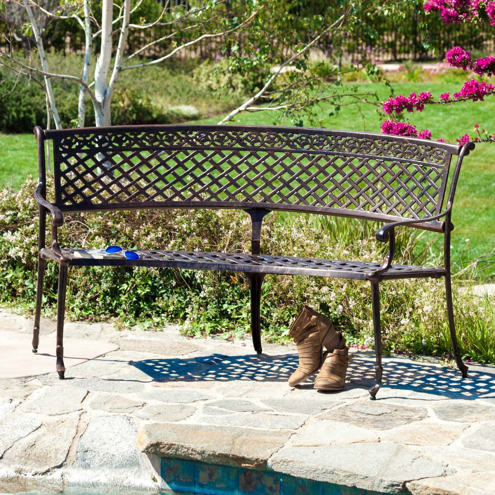 Angle Garden Bench - Walmart.com