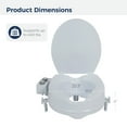 Drive Medical PreserveTech Raised Toilet Seat with Bidet, Ambient Water