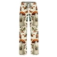 thumbnail image 5 of Fabrcox Halloween Women Pajama Pants Ghost Pumpkin Spider Web Sleep Pants for Women Fall Winter Festival Comfy Womans Lounge Pants Khaki XXXL, 5 of 6