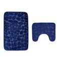 thumbnail image 1 of 2Pcs Absorbent Memory Foam Soft Mat U-shape Bathroom Toilet, 1 of 1