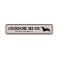 thumbnail image 2 of Funny Dachshund Novelty Decor, Metal Wall Sign - 4x18 Inches, 2 of 4