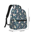 thumbnail image 2 of Rateoe Cute Rabbit Floral Pattern Durable Student Backpack Laptop Bag- Ergonomic Design, Waterproof Twill Fabric - Ideal for School, Travel, and Outdoor Activities, 2 of 6