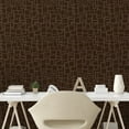 thumbnail image 2 of Ambesonne, Geometric Design Peel & Stick Wallpaper for Home, Square Art Pattern, 13"x36", Dark Cocoa Umber, 2 of 5