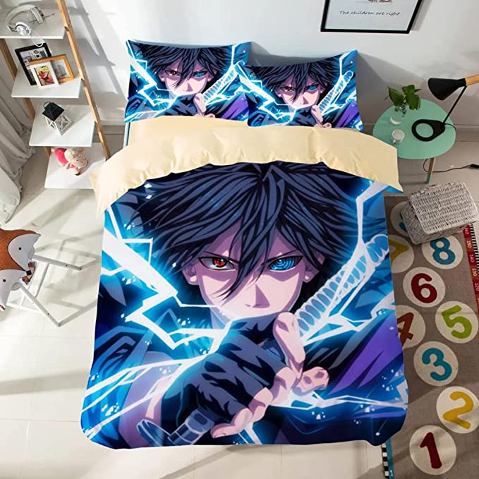 New 3D Anime Naruto Akatsuki Shippuden Bedding Comforter Sets Queen