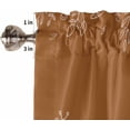 thumbnail image 5 of Orange Botanical Fall Kitchen Curtains 54 Inch Length, Farmhouse Curtains & Drapes, Thanksgiving Watercolor Rod Pocket Window Curtains for Living Room/Bedroom/Bathroom, 42x54, 2 Panels, 5 of 5