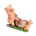 thumbnail image 5 of colaxi Pig Statue Flowerpot Creative Animal Sculpture for Backyard Table Home Decor Sow and piglets, 5 of 9