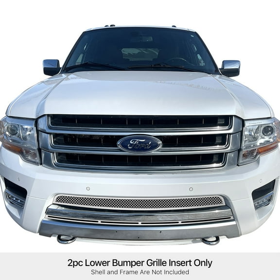 Stainless Steel Lower Bumper Mesh Grille 2015-2017 Ford Expedition