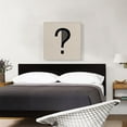 thumbnail image 2 of ARTCANVAS Beige Black Line Alphabet Question Mark Symbol Canvas Art Print - Size: 26" x 26" (1.50" Deep), 2 of 9
