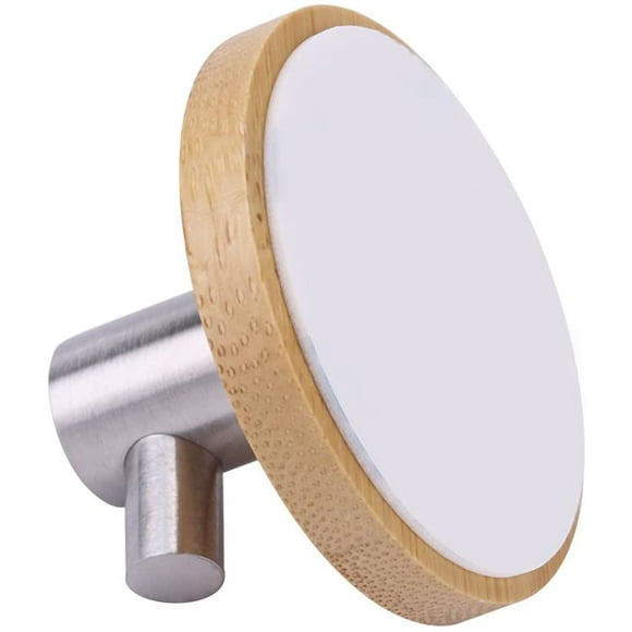 Wall Hanger Hook Bamboo Stainless Steel Bag Robe Hook Hat Rack Key Towel Hanger Hooks for Hanging Bathroom Towels Clothes Hanger for Kitchen Bathroom Hallway(Single Hook),Coat Hook