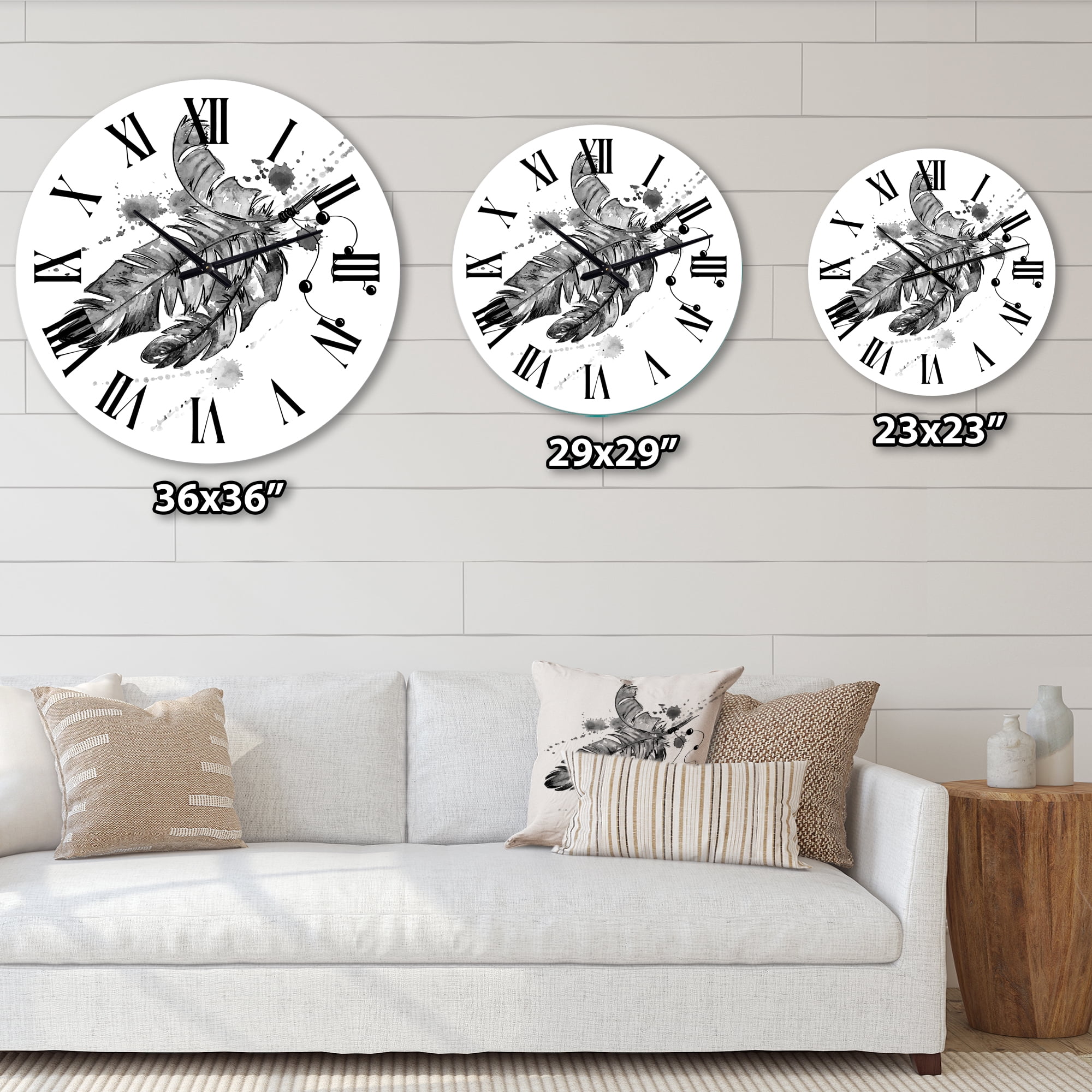 Designart 1 in Traditional Wall Clock