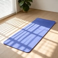thumbnail image 5 of Yoga Mat 72 x 24 Inch 0.39 Inch Extra Thick, High Density Anti Tear Exercise Mat with Carrying Strap, Suitable for Various Yoga Exercises Pilates Floor Workout, Yoga, Blue, 5 of 8
