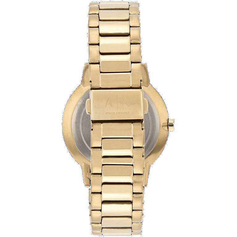 Stainless Quartz Exchange AX2707 Steel Tone Men\'s Cayde Watch Gold Armani