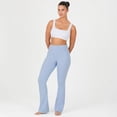 thumbnail image 5 of YITTY Active Women's Ultraluxe Kick Flare High Waist Legging, Athleisure, 4-Way-Stretch, Glacial Blue, 2X, 32", 5 of 7