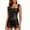 Black, variant on Women's Hollow Lace PU Leather Strap Corset Bustier, Tight Full Bust Waist Sculpting Camisole Tank Top Body Shaping Shapewear Red XXXXXL
