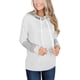 thumbnail image 1 of Sudaderas con capucha informales a rayas para mujer, jersey básico de manga larga, ligero, con cordón, sudadera con cuello redondo Adepaton WMZY-705-15, 1 of 1