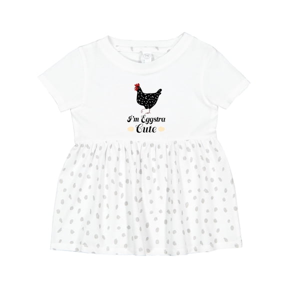 Inktastic Chicken Lover Eggstra Cute Girls Baby Dress