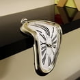 thumbnail image 2 of Reloj de pared nórdico surrealista con diseño artístico, reloj de pared creativo 3D DIY, reloj de pared colgante, reloj de silencioso, decoraci Plata, 2 of 9