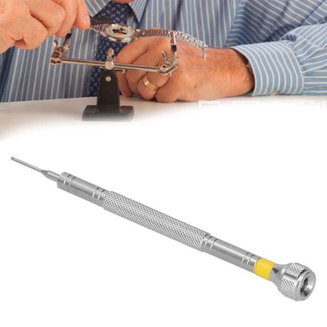 Destornillador de Reloj Jadeshay Cabeza Ranurada Recta Acero Inoxidable