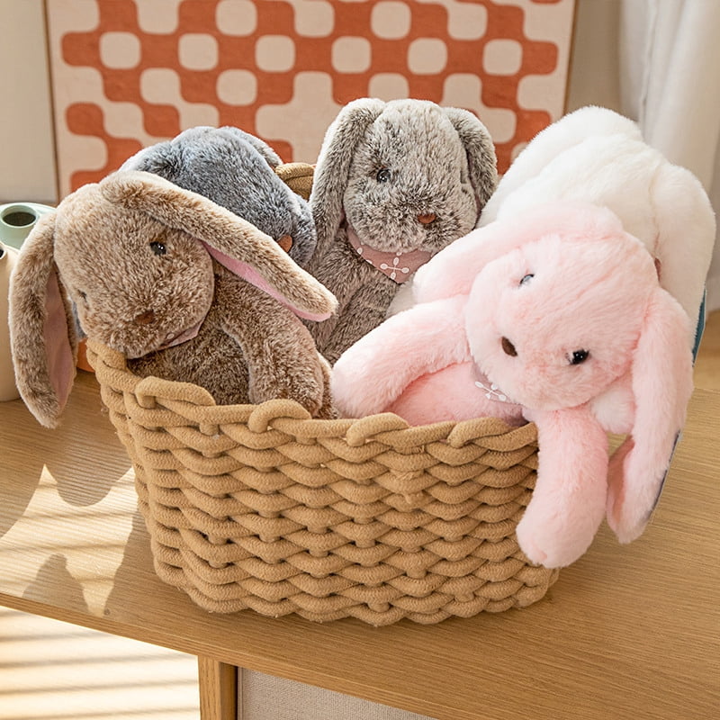 Cute Floppy Ear Bunny Stuffed Animal Set, Soft Fluffy Rabbit Plush Toys for Kids Bunny Lovers & Gifts