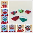 thumbnail image 3 of Muñeco elfo de estantería navideña Bufanda Gafas Máscara de elfo navideño Diseño con temática navideña, 3 of 6