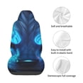 thumbnail image 5 of Balery Futuristic Blue Light Wolf Pattern Car Seat Cover - Soft & Breathable Front Premium Covers with Non-Slip Protector Fits Most Automotive, Vans, SUVs, Trucks - 1 Unit, 5 of 5