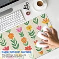 thumbnail image 4 of Long Mouse Pads for Desk,Pioneer Flower Floral Print Pattern Desk Mats on Top Of Desks, Desk Mouse Pad Extra Large with 3mm Non-Slip Base and Stitched Edge for Gaming,Office,Work,Home 35.4"x15.7", 4 of 6