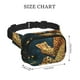 thumbnail image 4 of Fotbe Leopard Reading Tarot Cards Cangurera Cuadrada con Estampado de Doble Capa, Bolsa de Cintura Ajustable Mini para Hombres y Mujeres, 4 of 9