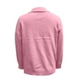 thumbnail image 3 of Cardigan Sweaters for Women, Long Sleeve Lapel Collared Knitwear, Button Down Tops for Winter Outerwear 2026 Pink S, 3 of 4