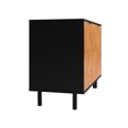 thumbnail image 6 of Manhattan Comfort Liam Accent Cabinet from Engineered Wood in Black & Wood, 6 of 10