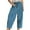 Sky Blue, variant on Women’s Corduroy Pants Baggy Wide Leg Pants Casual Elastic Waisted Palazzo Harem Pants with Pockets Sky Blue XL