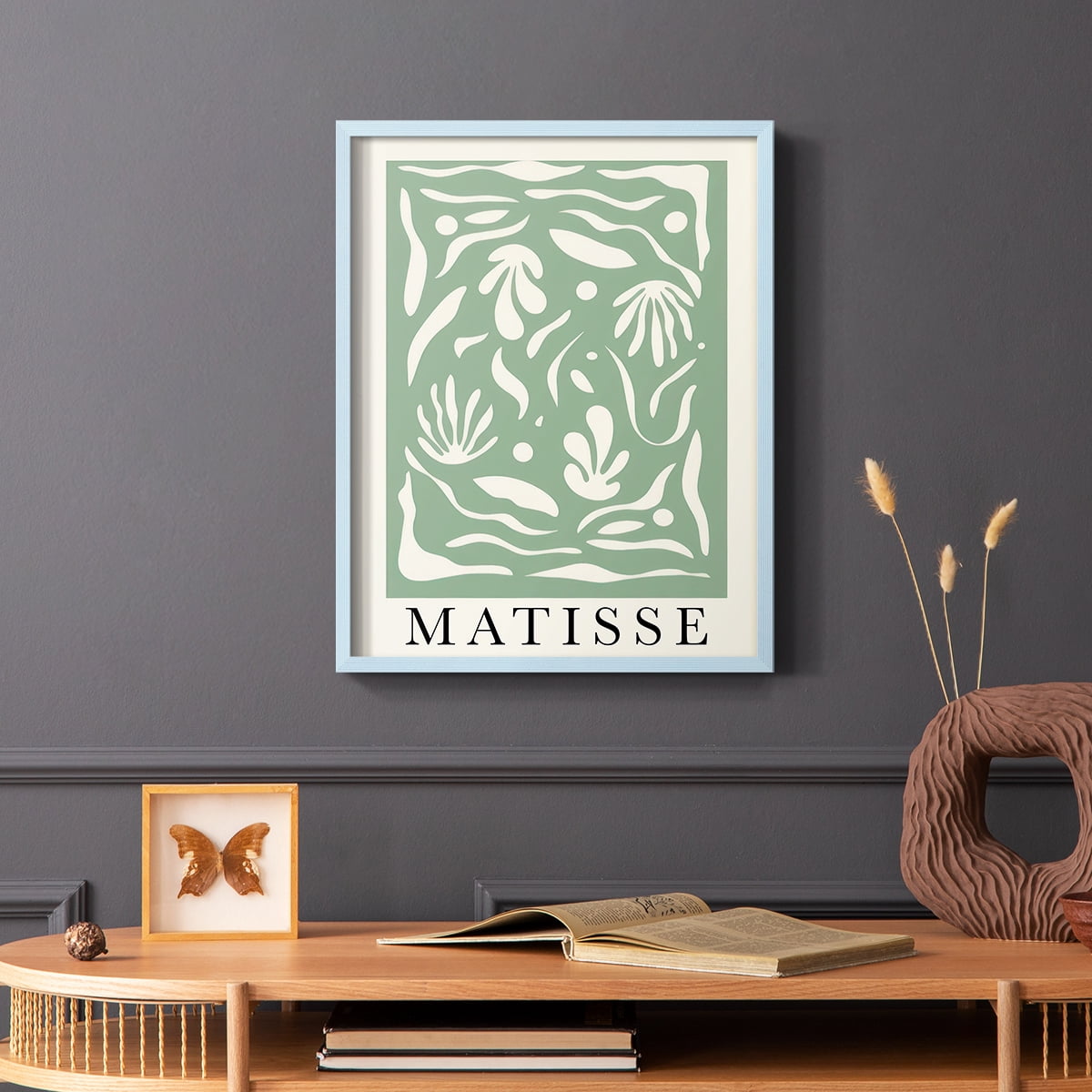 Matisse CLXXXIV Framed Print in Blue Solid Wood 8 x 10 Framed Print