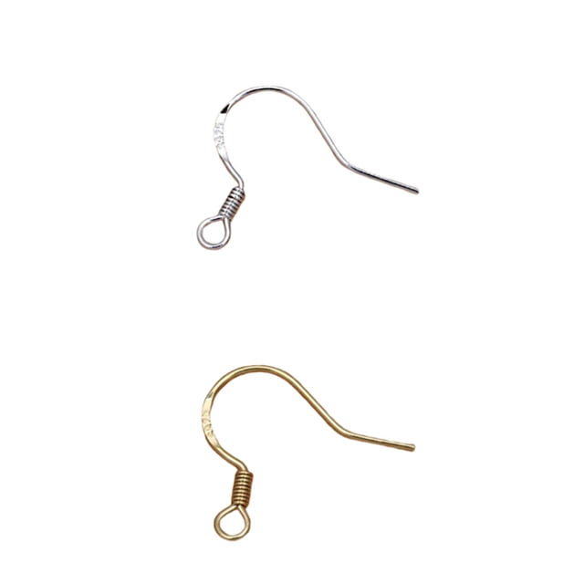 Maoww 1 Pair Earring Hook DIY Craft Earhook Dangling Hooks Clasp Fitting Jewelry Making Findings Handicraft Accessory Gold