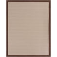 thumbnail image 2 of Unique Loom Outdoor Border Collection Area Rug - Frame (7' 10" x 10' Rectangle Brown/Ivory), 2 of 9