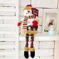 thumbnail image 5 of toys under $10! Christmas Holiday Decor Plush Shelf Sitter Sitting Snowman Santa Claus Gift Cute Home Decoration Craft, 5 of 7
