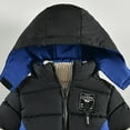 thumbnail image 4 of Mepaouo Kids Boy's Winter Coat Fleece Lined Waterproof Down Jacket Toddler Puffy Hooded Outwear Blue 18-24 Months, 4 of 6