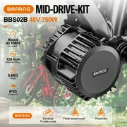 BAFANG Mid Drive Kit 750W BBS02B Electric Bike Conversion Kit 48V Ebike Conversion Kit for 68-73MM Mountain Bike Road Bike EKD01 Display (No Battery)