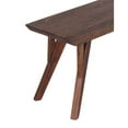 thumbnail image 3 of Pemberly Row Contemporary Solid Acacia Wood Dining Bench in Brown, 3 of 3