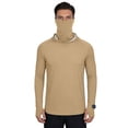 thumbnail image 5 of hotojiny Men's Hooded Sun Shirts with Mask Fishing Long Sleeve Shirts for Big and Tall Rash Guards Cooling Hoodies Hiking Shirts, 5 of 7