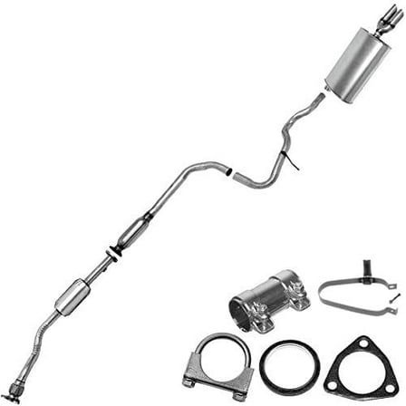 Stainless Steel Catalytic, Resonator, Muffler Exhaust System Kit Fits for Chevrolet Cavalier 1999-2002 2.4L - Direct Fit