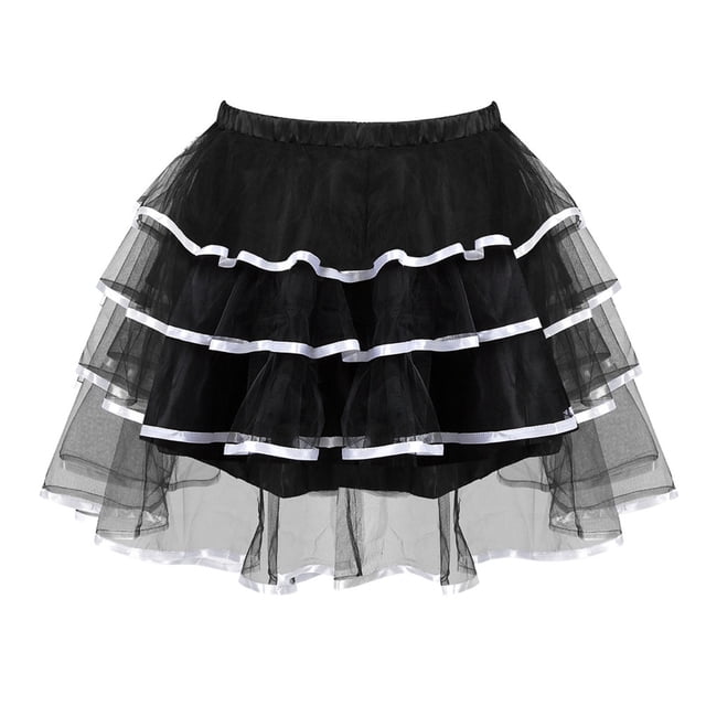 Falda de malla Punk, disfraz de Cosplay para mujer, faldas de baile pirata góticas Retro, trajes de chica de espectáculo Wmkox8yi FGJ2555