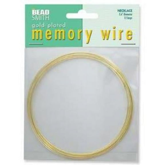 Gold Plated Color Necklace Choker Bright Memory Wire