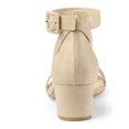 thumbnail image 2 of Allegra K Women's Ankle Strap Block Heel Sandal Shoes, 2 of 7