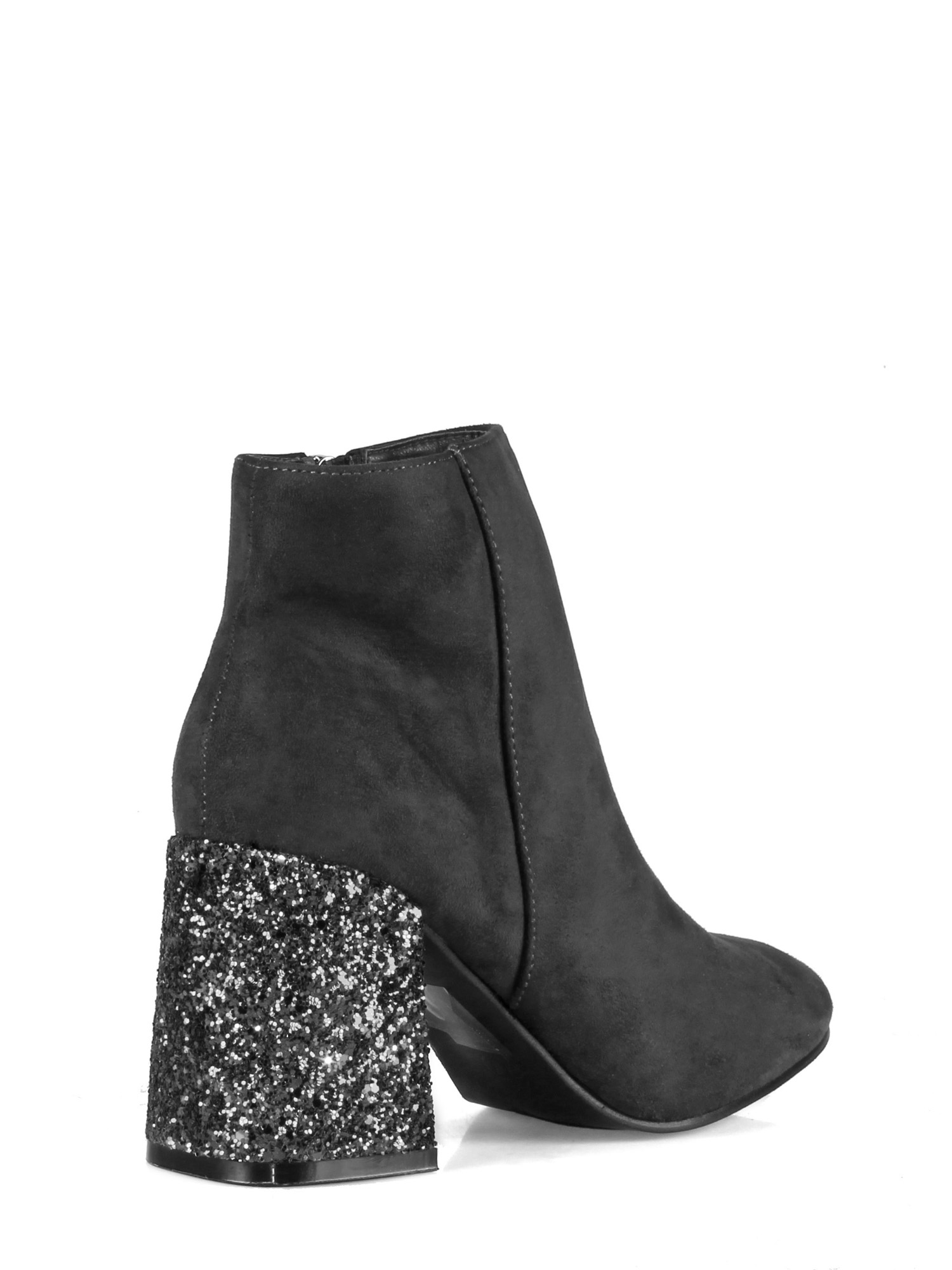 grey high heel booties