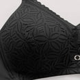 thumbnail image 6 of AINIYS Floral Lace Soft Cup Bra Wireless Secure Fit Bra for Women Thin Fabric Bralettes Breathable Everyday Bras Bralette Black 42/95AB, 6 of 6