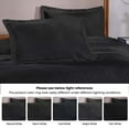 thumbnail image 3 of Superior 3-Piece Serenity Cotton Matelasse Black Bedspread Set, Full, 3 of 11